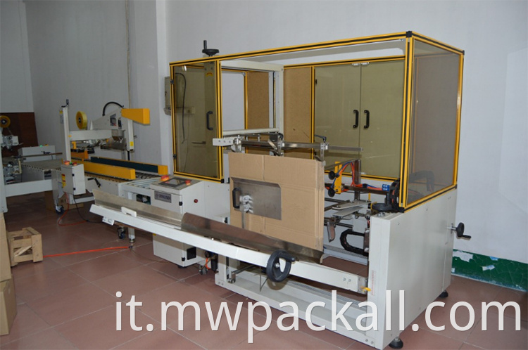 Case Erector Carton Box Erector Erector Vendita calda Cartone Sealing Machine automatico Carente Macchina